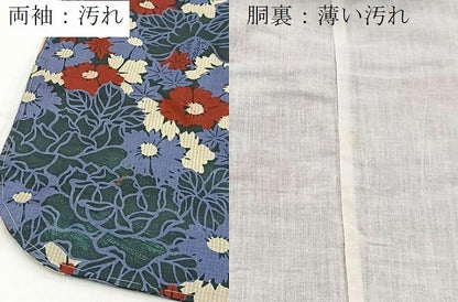 平和屋着物■セミアンティーク　大正ロマン　小紋　花尽くし文　正絹　逸品　BAAY5769yc