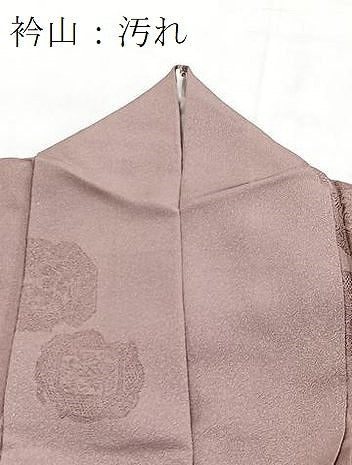 平和屋着物■上質な小紋　花絵皿文　正絹　逸品　BAAY5770yc