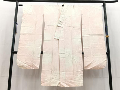 平和屋着物■振袖用長襦袢　袷　絞り　鬘帯花文　暈し染め　正絹　逸品　BAAY5771yc