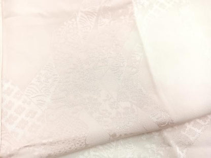 平和屋着物■振袖用長襦袢　袷　絞り　鬘帯花文　暈し染め　正絹　逸品　BAAY5771yc