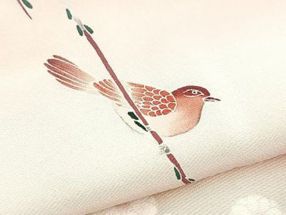 平和屋着物■訪問着　人物花鳥文　暈し染め　正絹　逸品　BAAY5775yc