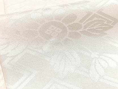 平和屋着物■長襦袢　袷　紗綾形花地紋　暈し染め　正絹　逸品　BAAY5776yc