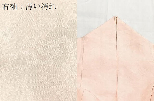平和屋着物■上質な色無地　抽象地紋　虹色　三越扱い　正絹　逸品　BAAY5784yc