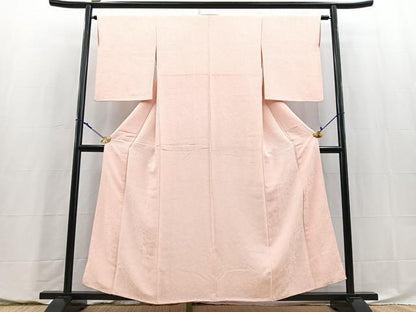 平和屋着物■上質な色無地　抽象地紋　虹色　三越扱い　正絹　逸品　BAAY5784yc