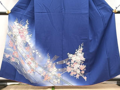 平和屋着物■訪問着　立波花車文　暈し染め　金彩　正絹　逸品　BAAY5793yc