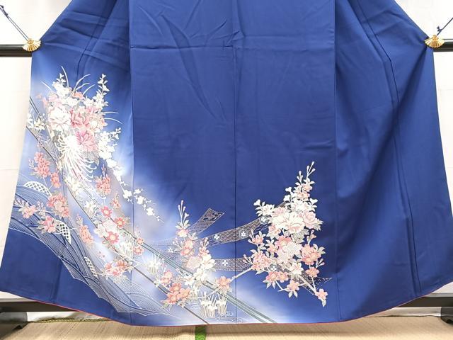 平和屋着物■訪問着　立波花車文　暈し染め　金彩　正絹　逸品　BAAY5793yc