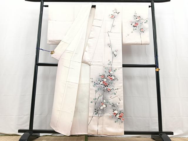 平和屋着物■訪問着　横笛花文　暈し染め　正絹　逸品　BAAY5796yc