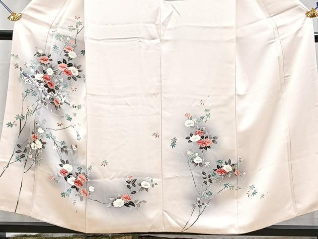 平和屋着物■訪問着　横笛花文　暈し染め　正絹　逸品　BAAY5796yc