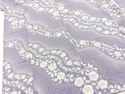 平和屋着物■上質な小紋　辻が花　正絹　逸品　BAAY5797yc