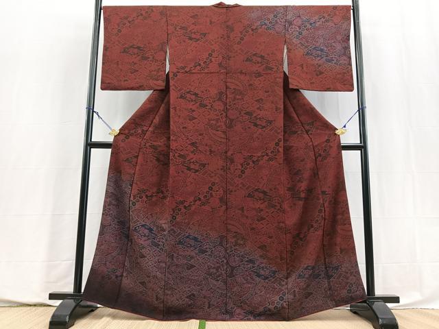平和屋着物■訪問着　辻が花　正絹　逸品　BAAY5798yc