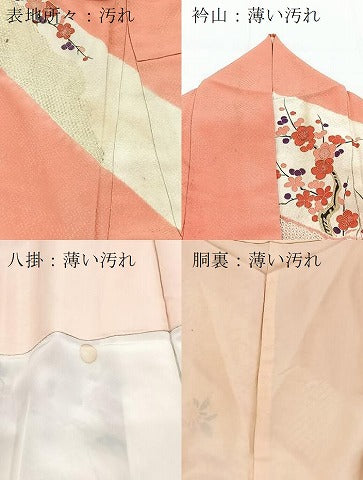 平和屋着物■訪問着　絞り　駒刺繍　風景花文　金彩　正絹　逸品　BAAY5799yc