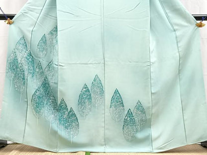 平和屋着物■訪問着　樹林文　暈し染め　正絹　逸品　BAAY5800yc