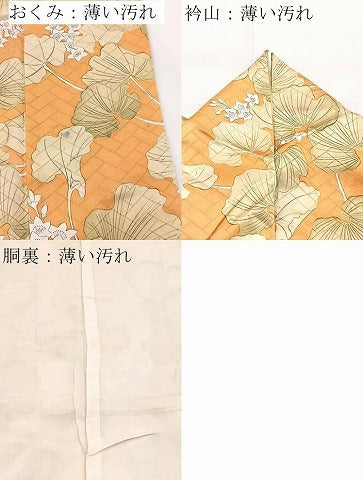 平和屋着物■上質な小紋　草花文　正絹　逸品　BAAY5804yc