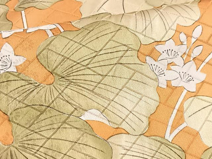 平和屋着物■上質な小紋　草花文　正絹　逸品　BAAY5804yc