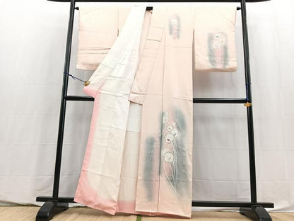 平和屋着物■訪問着　草花文　暈し染め　金彩　正絹　逸品　BAAY5806yc