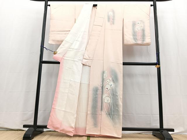 平和屋着物■訪問着　草花文　暈し染め　金彩　正絹　逸品　BAAY5806yc