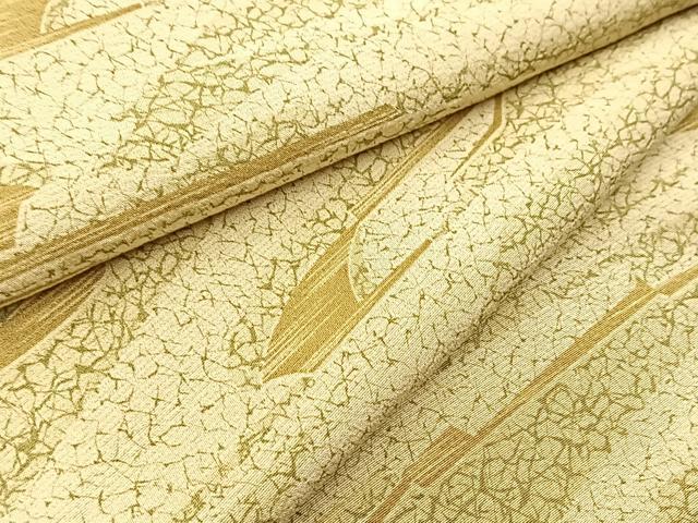 平和屋着物■上質な小紋　幾何学文様　ロング丈　正絹　逸品　BAAY5807yc