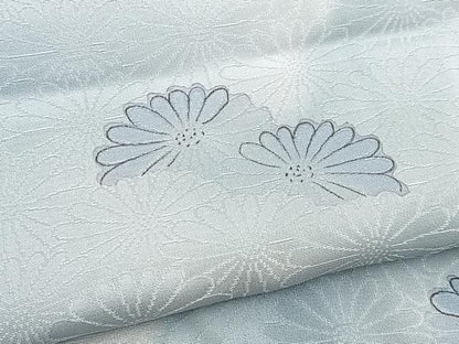 平和屋着物■訪問着　地紋起こし　雲重ね菊花文　暈し染め　正絹　逸品　BAAY5827yc