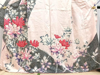 平和屋着物■豪華振袖　牡丹　正絹　逸品　BAAY5830yc