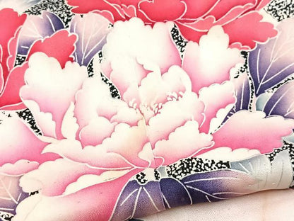 平和屋着物■豪華振袖　牡丹　正絹　逸品　BAAY5830yc