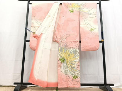 平和屋着物■豪華振袖　総刺繍　乱菊　暈し染め　金銀糸　正絹　逸品　BAAY5833yc
