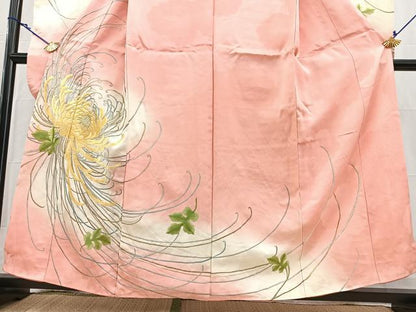 平和屋着物■豪華振袖　総刺繍　乱菊　暈し染め　金銀糸　正絹　逸品　BAAY5833yc