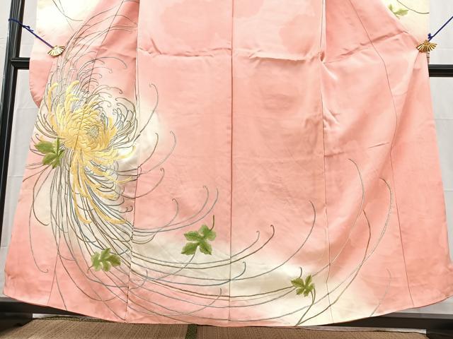 平和屋着物■豪華振袖　総刺繍　乱菊　暈し染め　金銀糸　正絹　逸品　BAAY5833yc