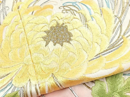 平和屋着物■豪華振袖　総刺繍　乱菊　暈し染め　金銀糸　正絹　逸品　BAAY5833yc