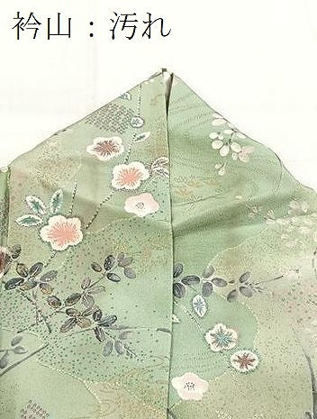 平和屋着物■上質な小紋　草花文　金彩　正絹　逸品　BAAY5837yc