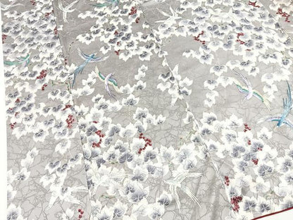 平和屋着物■上質な小紋　飛鳥葡萄蔦の葉文　鈴乃屋扱い　正絹　逸品　未使用　BAAY5842yc