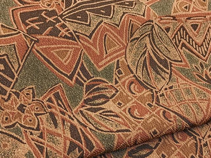 平和屋着物■上質な小紋　幾何学花文　鬼しぼ縮緬　正絹　逸品　BAAY5847yc
