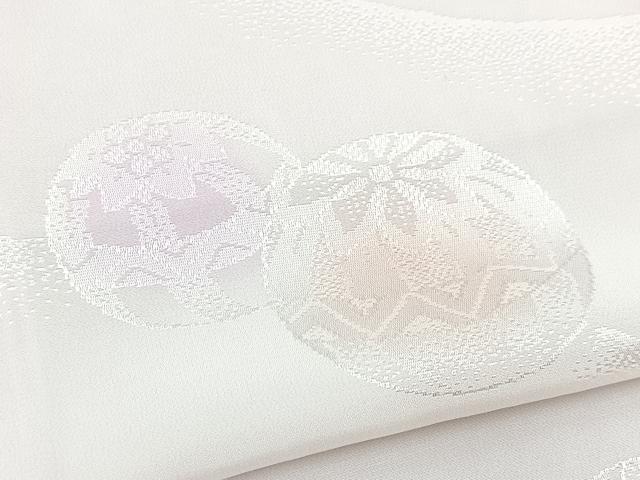 平和屋着物■振袖用長襦袢　無双仕立て　鞠花地紋　暈し染め　正絹　逸品　BAAY5856yc