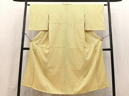 平和屋着物■大変加工の良い総絞り小紋　正絹　逸品　未使用　BAAY5870yc