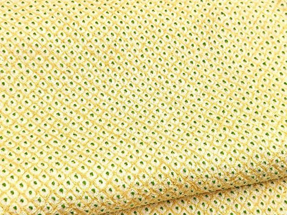 平和屋着物■大変加工の良い総絞り小紋　正絹　逸品　未使用　BAAY5870yc