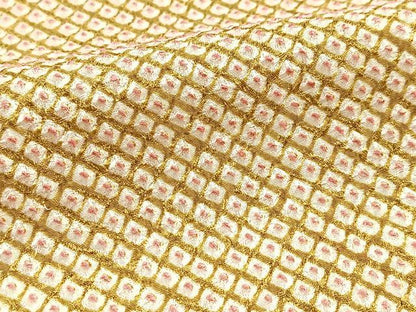 平和屋着物■大変加工の良い総絞り小紋　正絹　逸品　BAAY5871yc