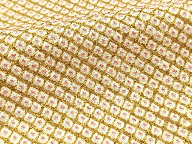 平和屋着物■大変加工の良い総絞り小紋　正絹　逸品　BAAY5871yc