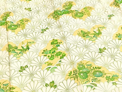 平和屋着物■訪問着　雲取り花文　金彩　正絹　逸品　BAAY5878yc
