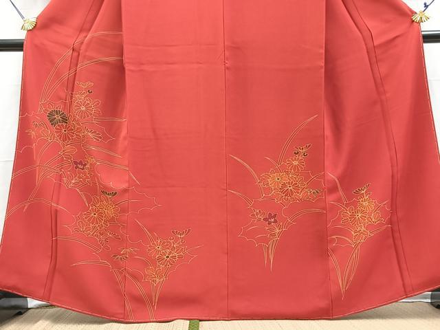 平和屋着物■訪問着　雲取り花文　正絹　逸品　未使用　BAAY5881yc