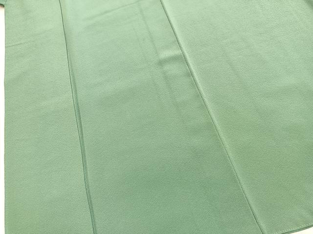 平和屋着物■上質な色無地　青磁色　正絹　逸品　BAAY5904yc