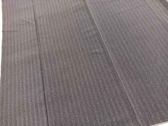 平和屋着物■上質な小紋　雨縞　正絹　逸品　BAAY5908yc