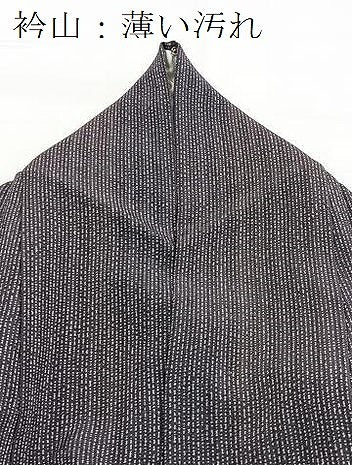 平和屋着物■上質な小紋　雨縞　正絹　逸品　BAAY5908yc
