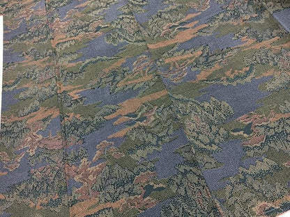 平和屋着物■本場染大島紬　風景樹林文　正絹　逸品　BAAY5910yc