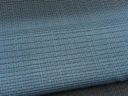 平和屋着物■訪問着　紬地　横段文　正絹　逸品　BAAY5915yc