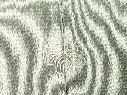平和屋着物●上質な色無地　奏鼠色　ロング丈　正絹　逸品　未使用　BAAY5917yc