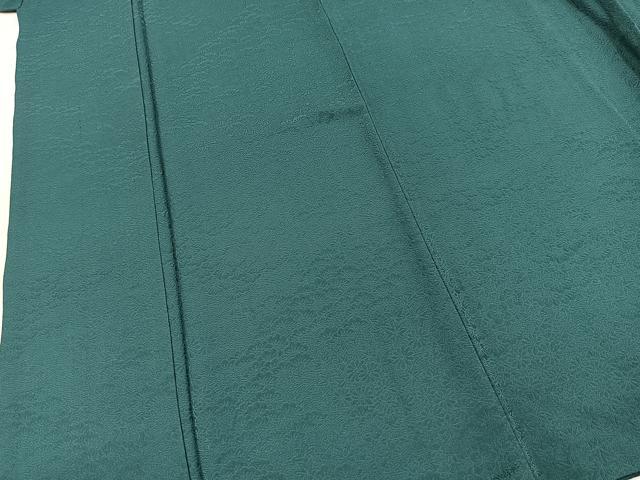 平和屋着物■上質な色無地　風景地紋　高麗納戸色　正絹　逸品　BAAY5919yc