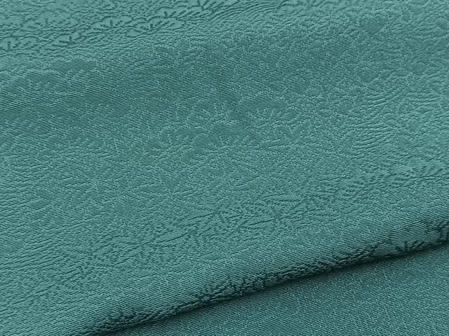 平和屋着物■上質な色無地　風景地紋　高麗納戸色　正絹　逸品　BAAY5919yc