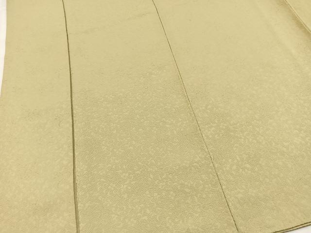 平和屋着物■上質な色無地　花唐草地紋　蒸栗色　正絹　逸品　BAAY5920yc