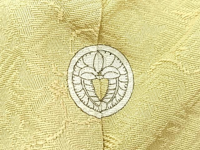 平和屋着物■上質な色無地　花唐草地紋　蒸栗色　正絹　逸品　BAAY5920yc