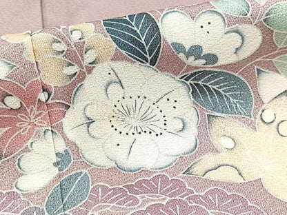 平和屋着物■訪問着　草花文　暈し染め　正絹　逸品　BAAY5923yc