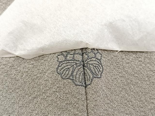 平和屋着物■上質な色無地　薄梅鼠色　正絹　逸品　BAAY5927yc